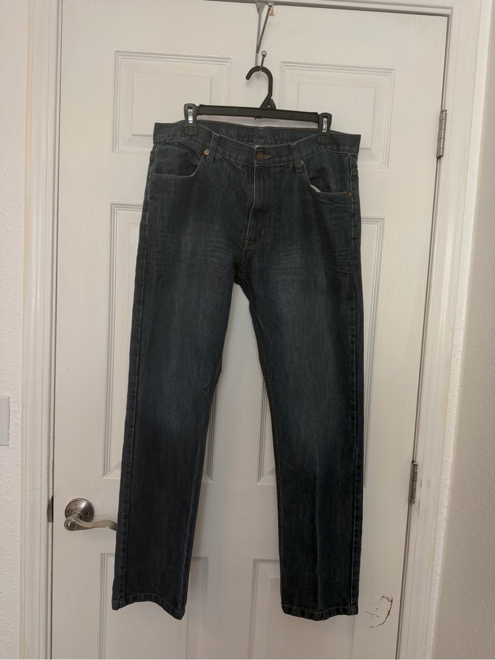 PD&C Men's Straight Jeans in Dark Washed